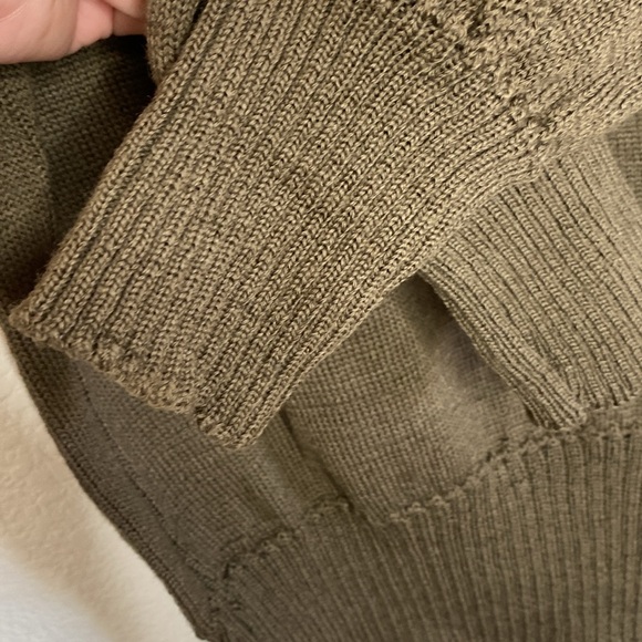 Perfect Knitting Mills Men’s Military 100% Wool Sweater Size L - Picture 5 of 7